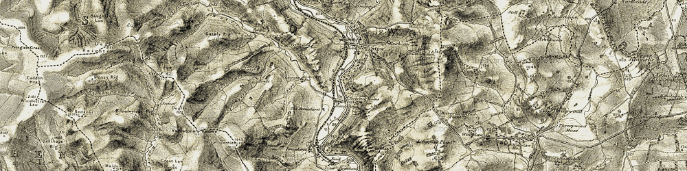 Old map of Torsonce in 1903-1904