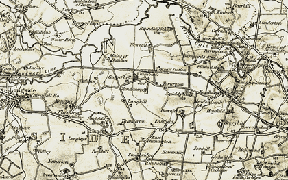 Old map of West Thunderton in 1909-1910