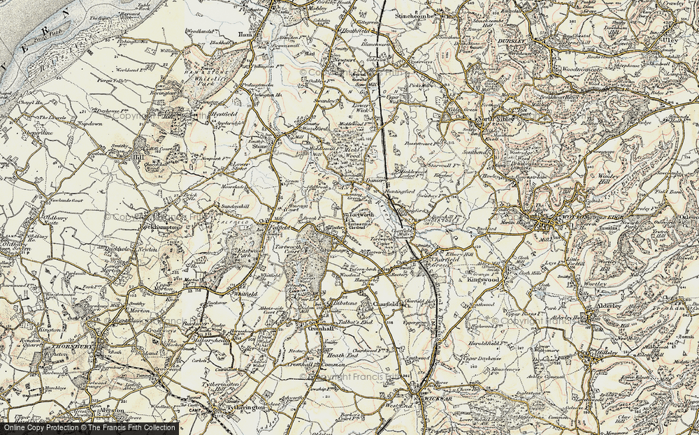 Old Map of Tortworth, 1899 in 1899