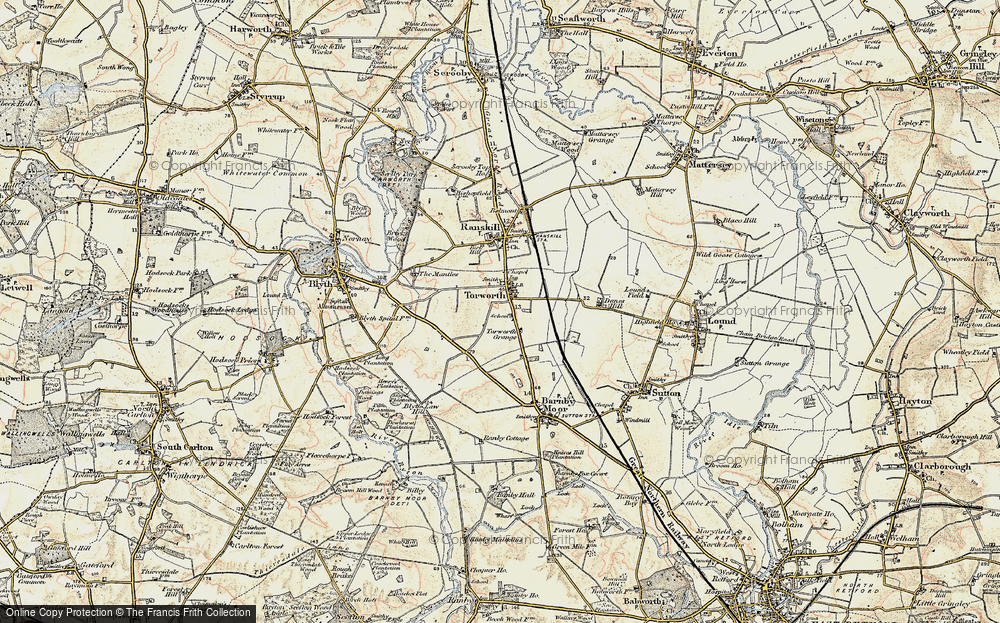 Old Map of Torworth, 1903 in 1903