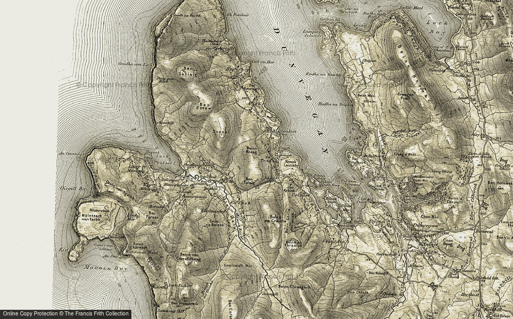 Old Map of Totaig, 1909-1911 in 1909-1911