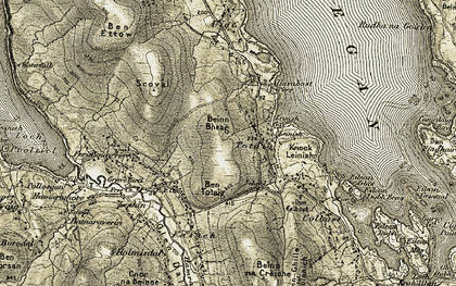 Old map of Totaig in 1909-1911