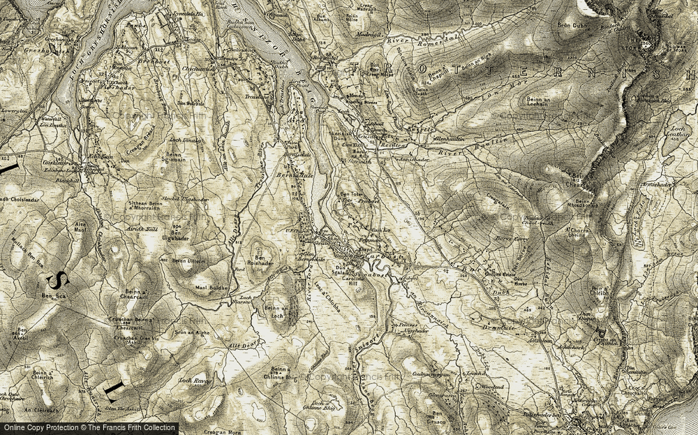 Old Map of Tote, 1909 in 1909