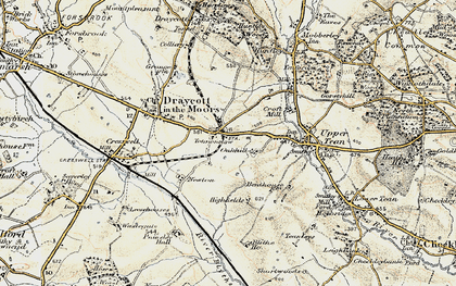 Old map of Totmonslow in 1902