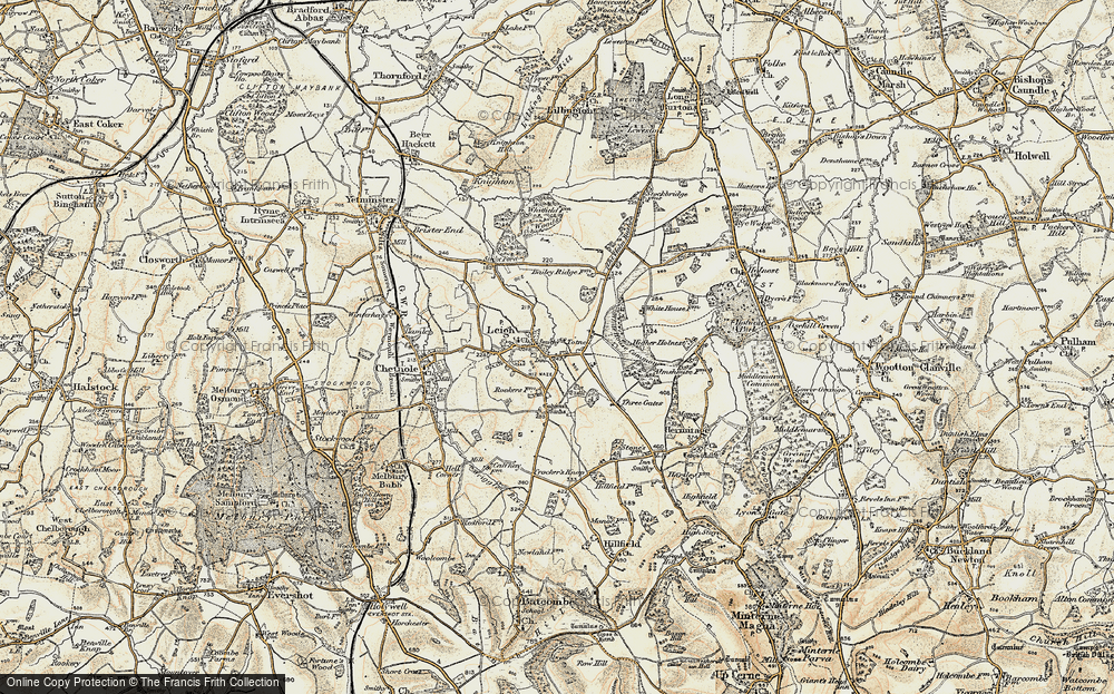 Old Map of Totnell, 1899 in 1899