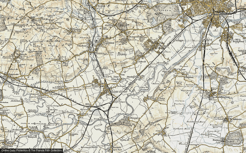 Old Map of Toton, 1902-1903 in 1902-1903