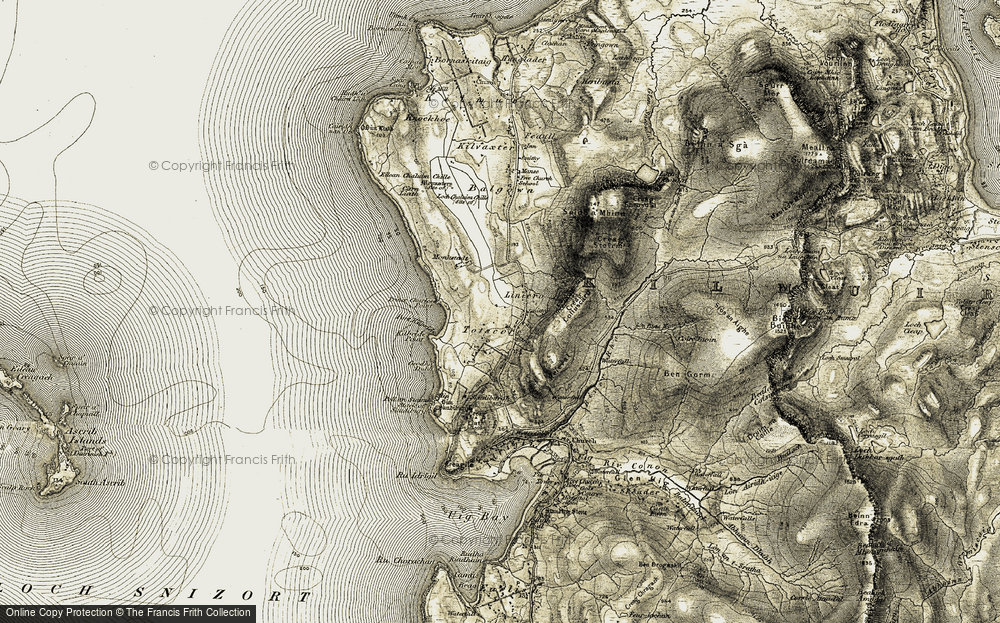 Old Map of Totscore, 1908-1909 in 1908-1909