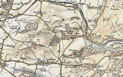 Old map of Totterton in 1902-1903