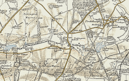Old map of Blackrabbit Warren in 1901-1902