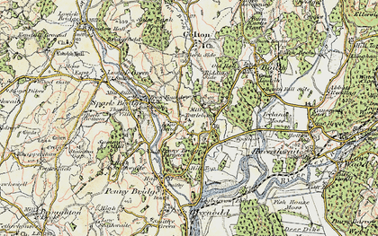 Old map of Tottlebank in 1903-1904