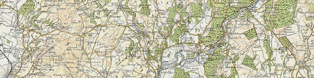 Old map of Tottlebank in 1903-1904