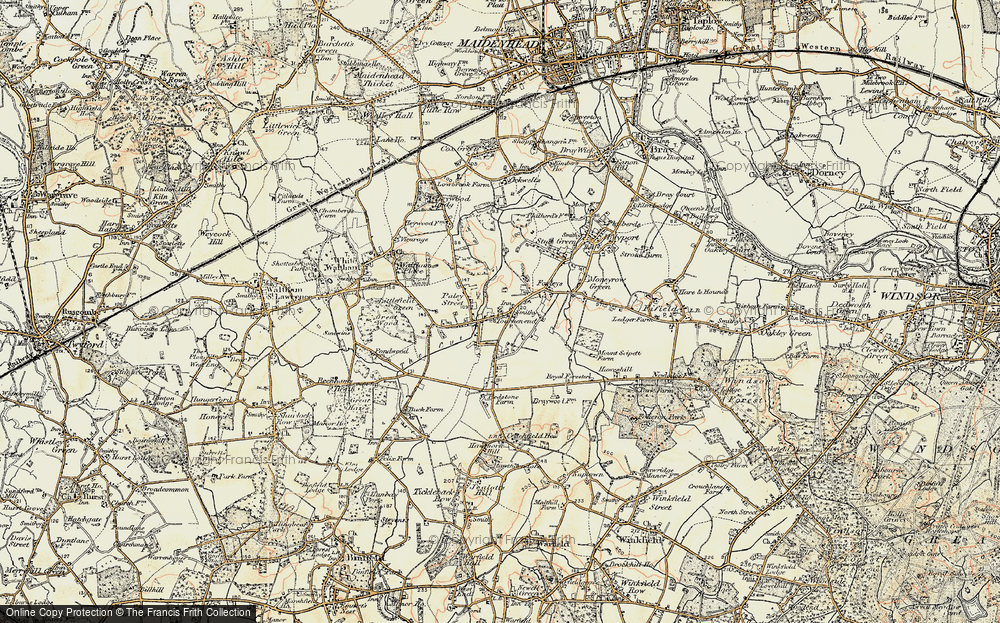 Old Map of Touchen-end, 1897-1909 in 1897-1909