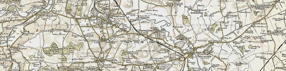 Old map of Toulston in 1903-1904