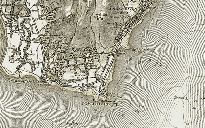 Old map of Achafour in 1905-1906