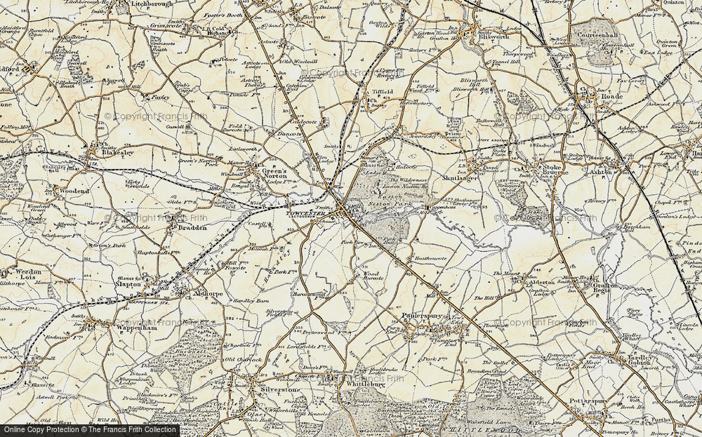 Old Map of Towcester, 1898-1901 in 1898-1901