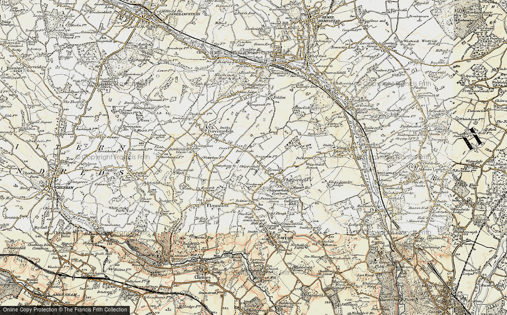 Old Map of Tower Hill, 1897-1898 in 1897-1898