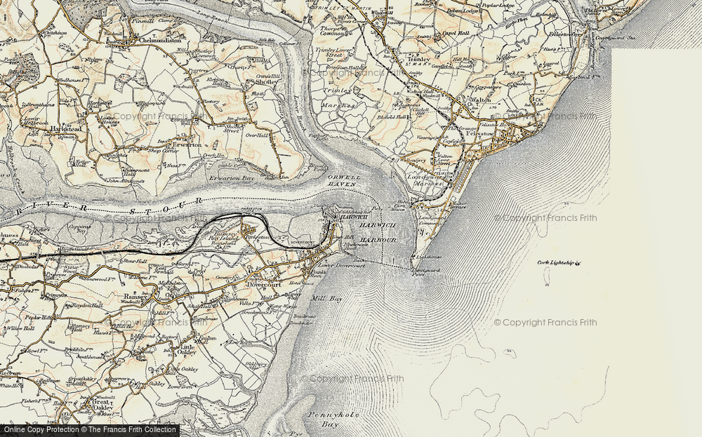 Old Map of Tower Hill, 1898-1899 in 1898-1899