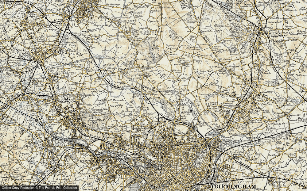 Old Map of Tower Hill, 1902 in 1902