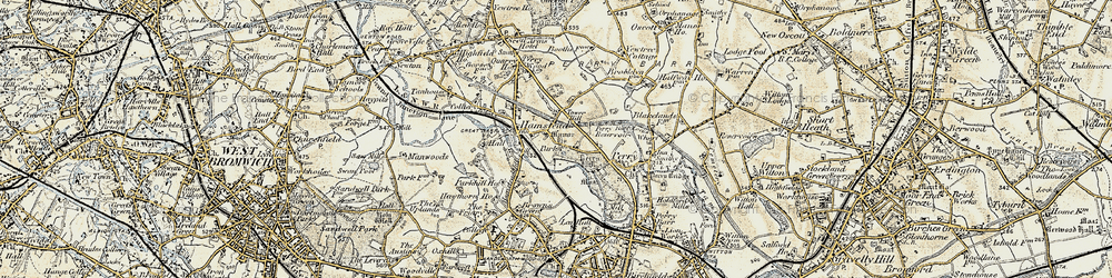 Old map of Tower Hill in 1902