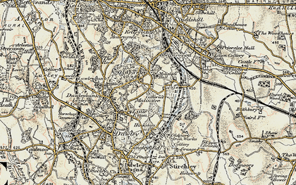 Old map of Town Centre in 1902