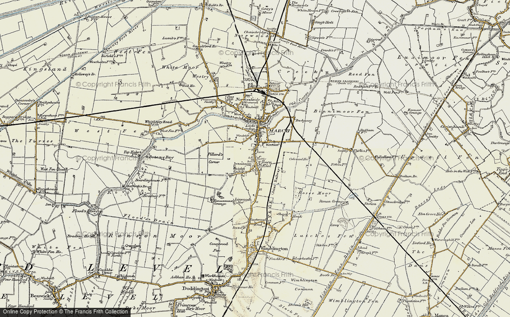 Old Map of Town End, 1901-1902 in 1901-1902