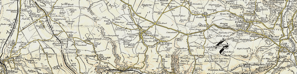 Old map of Town End in 1902-1903