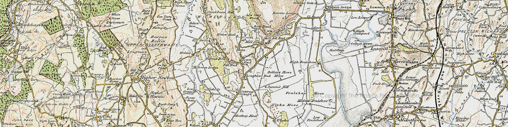Old map of Bellart How Moss in 1903-1904