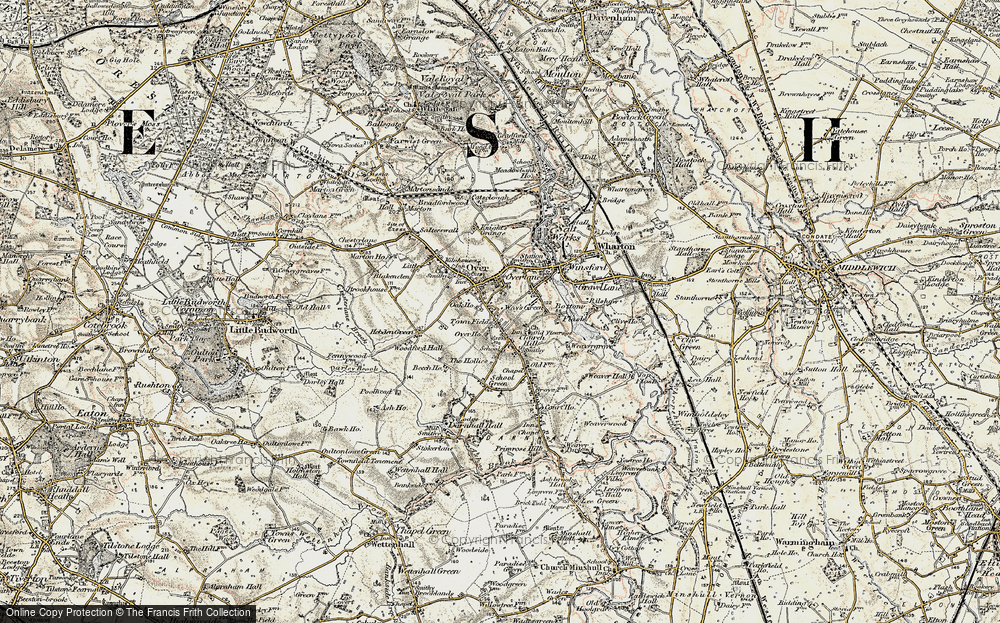 Old Map of Town Fields, 1902-1903 in 1902-1903