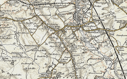 Old map of Town Fields in 1902-1903