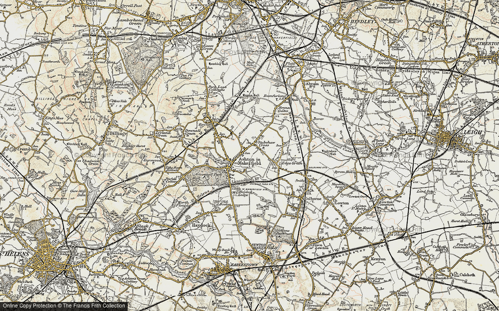 Old Map of Town Green, 1903 in 1903