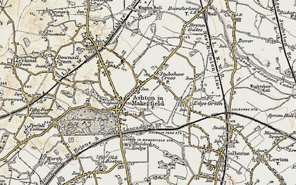 Old map of Town Green in 1903
