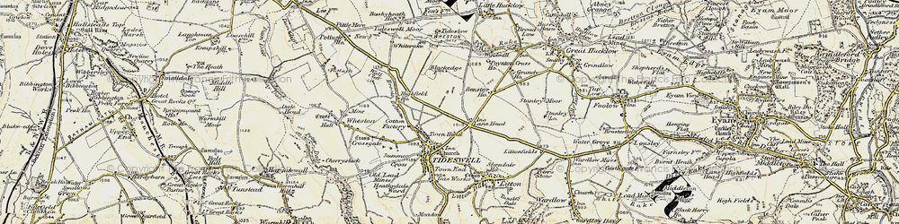 Old map of Town Head in 1902-1903