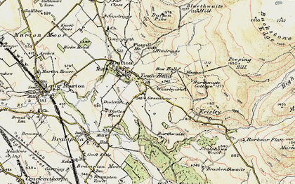 Old map of Bluethwaite Hill in 1903-1904