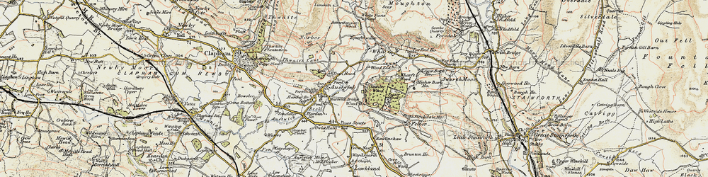 Old map of Town Head in 1903-1904
