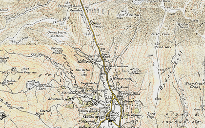 Old map of Tongue Gill in 1904