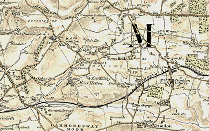 Old map of Town Kelloe in 1901-1904