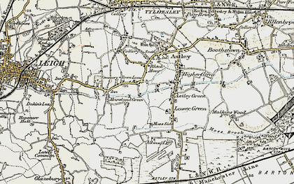 Old map of Town Lane in 1903