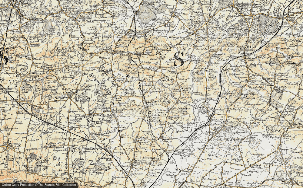Old Map of Town Littleworth, 1898 in 1898
