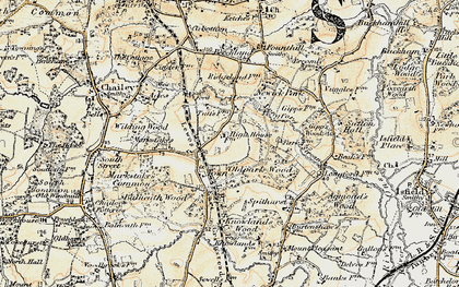 Old map of Town Littleworth in 1898