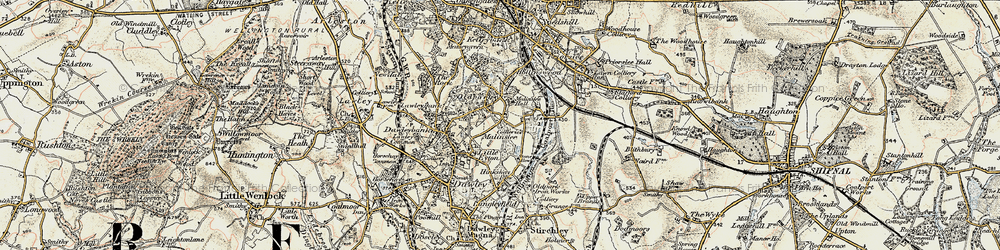 Old map of Town Park in 1902