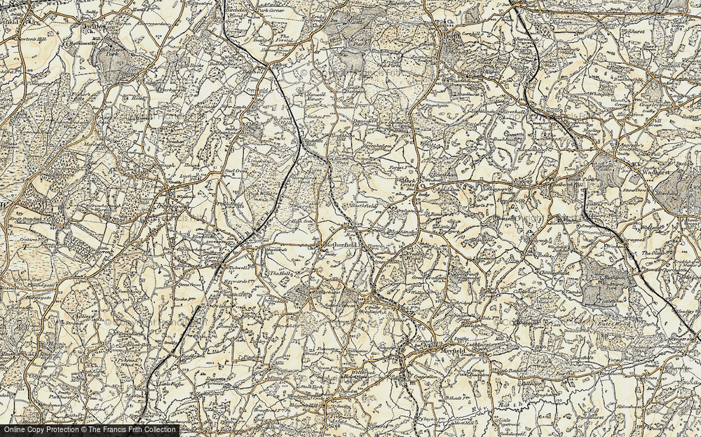 Old Map of Town Row, 1898 in 1898