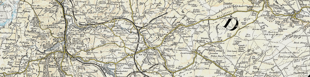 Old map of Bowden Hall in 1902-1903