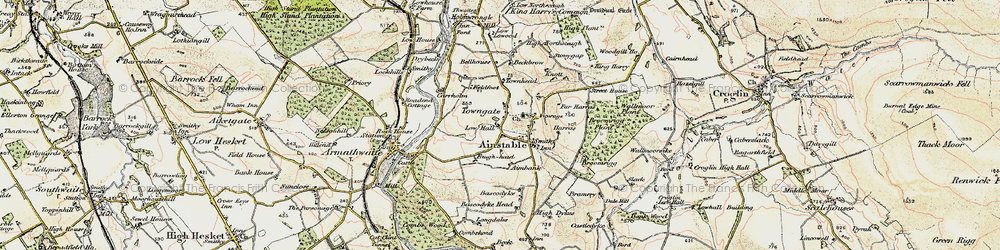 Old map of Aimbank in 1901-1904