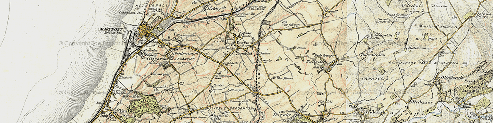 Old map of Townhead in 1901-1905