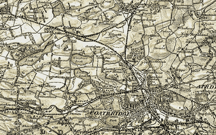 Old map of Townhead in 1904-1905