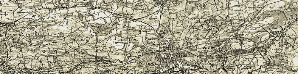 Old map of Townhead in 1904-1905