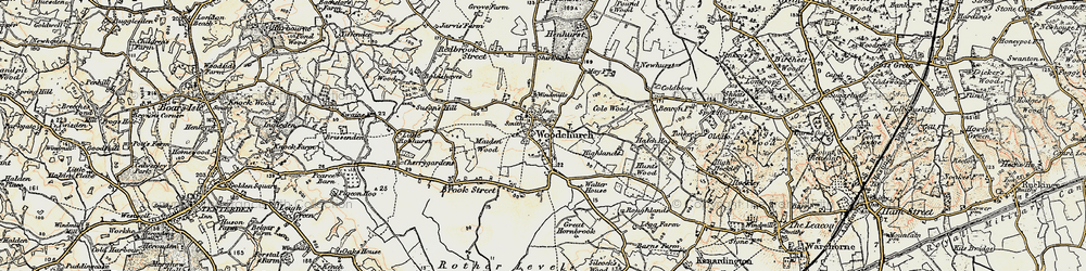 Old map of Townland Green in 1897-1898