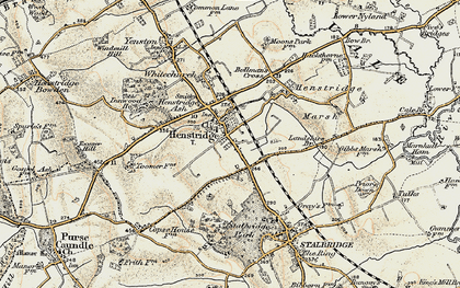 Old map of Towns End in 1897-1909