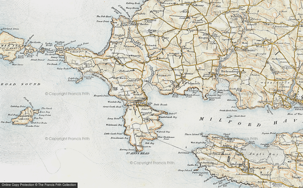 Old Map of Townsend, 0-1912 in 0-1912