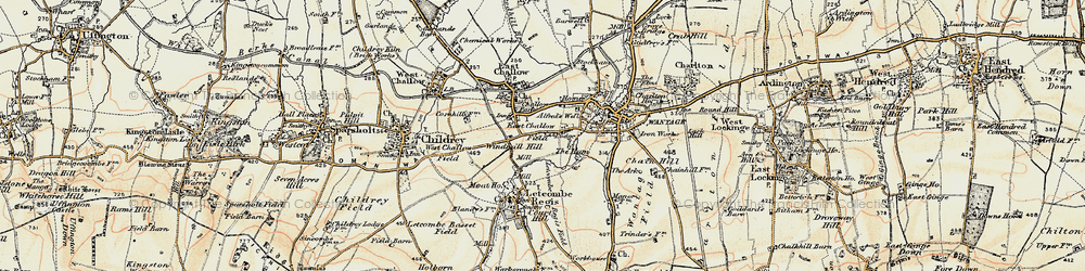 Old map of Townsend in 1897-1899